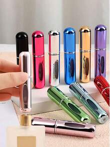 5pcs5ml Perfume Dispenser Bottle Bottom Perfume Bottle Filled With High-End Portable Pressure Spray Spray Bottle Empty Bottle Sample Dispenser Storage Containers - Multicolor - View 7