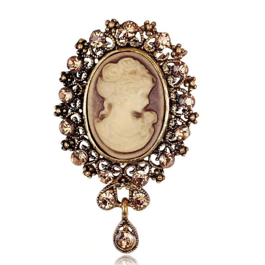 JJTZX Victorian Black Velvet Lace Choker Gothic Lady Cameo Necklace ...