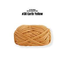 Premium Polyester T-Shirt Fabric Crochet & Knitting Yarn - 1Pc, 100G Each, 30m Length - Ideal For DIY Projects, T-Shirts, Slippers & Baskets, Fabric Strip Handmade Weaving Diy Bag, Shoe, Carpet, Organizing Basket Thread