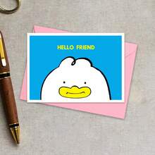 Tarjeta de felicitación "Hola amigo", Tarjeta de felicitación "Cazador de demonios K-Pop", Tarjeta de felicitación linda y kawaii, Tarjeta de agradecimiento, Tarjeta inspiradora, Tarjeta de cumpleaños, Felicitaciones, Celebración