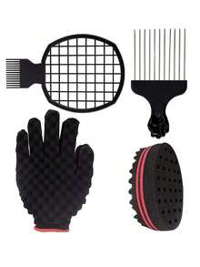 1支黑色金属非洲发梳 - C818 发刷、梳子、护发工具、沙龙美容美发产品及配件、返校季、旅行度假返校季必备品、万圣节造型工具、刷子、发梳、解结梳、球形梳、迷你发梳套装、木梳、发梳、迷你发梳、解结梳、美发产品、美发工具、美发用品、护发、卷发梳、美发设备、旅行必备品、发型、美发、发梳、背梳、造型梳、卷发梳、边缘梳、发梳、梳发、发梳套装、梳发、卷发梳、解结梳、女士发梳、头发、旅行、美发产品、美发工具、美发用品、理发师、理发师配件、理发店、美发设备 - 黑色 - 查看 6