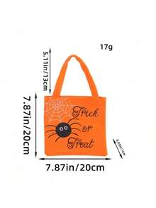 1 pezzo Borsa a tracolla con zucca di Ognissanti, borsa regalo in tessuto non tessuto per bambini, prodotti per Ognissanti, borsa per caramelle Dolcetto o scherzetto