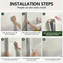 1 卷透明台面保护膜，防水、防油、耐热（450°F），自粘式覆盖物，适用于厨房、橱柜、桌子、家具和大理石表面墙纸壁纸墙贴房间装饰墙面装饰卧室客厅装饰