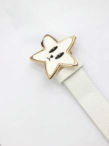 cinto  infantil / cinto estrela  colorido - Marrom - Visão 4