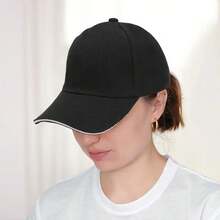 Adjustable Chef'S Hat Knife Printed Baseball Cap Sandwich Baseball Cap - Vintage Black Trucker Cap, Lightweight 100% Polyester, Hand Washable - Anniversaries, Easter, Perfect Gift For Loved Ones, Friends, Family, Colleagues, Men Fishing - 黑色 - 查看 3