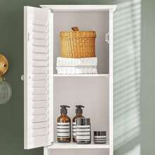 SoBuy Tall Cabinet FRG236-WN - White - View 9
