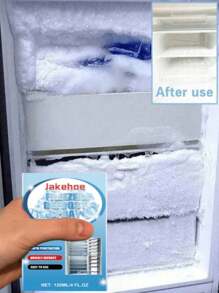 jakehoe 1pc/120ml Refrigerator Defrosting Spray, Effective Deicing, Fast Dissolving Ice And Frost, Anti-Icing, Melting Snow Cleaner, Suitable For Refrigerators, Freezers, Car Windows, Faucets, Easy To Use, Just Spray, Random Delivery Of New And Old Models