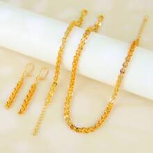 1 Set Dubai Vintage Wedding Jewelry Set 21k Gold Plated Arabic Muslim Punk Hip Hop Necklace Middle Eastern Women Jewelrys - Jewelry Set - View 21