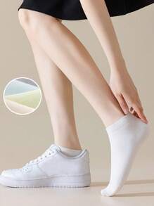 5/8 أزواج من جوارب الكاحل الملونة للنساء، جوارب ناعمة ومريحة مناسبة للخارج والرياضة والدراجات والاستخدام اليومي، للربيع/الصيف/الخريف