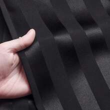 Lonxu Pajamas Set Mens Silk Satin Pajamas Long Sleeve Loungewear Two-Piece Sleepwear Button-Down Pj Set S-XXXXL