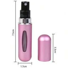 Perfume Bottle 3pcs Perfume Refillable Portable Mini Travel Bottle Set, Makeup Cosmetics Storage Tray Accessories Storage Containers - màu đen - Xem 5