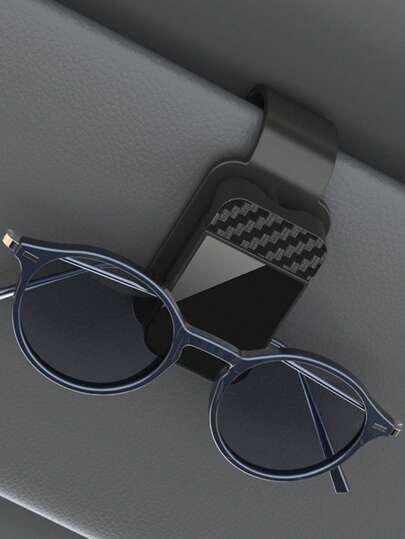 1pc Car Visor Glasses Clip, Magnetic Sunglasses Holder, Car Interior Accessories