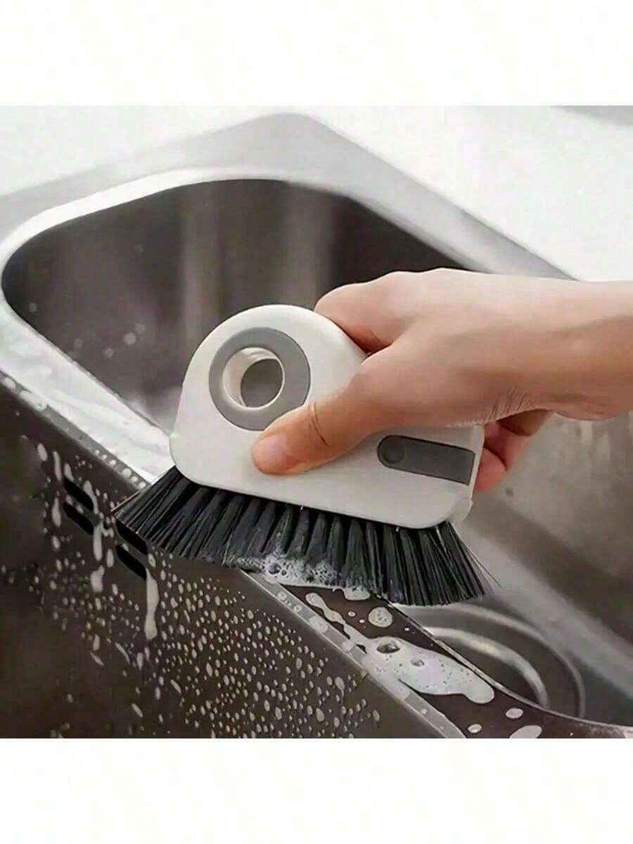 2-in-1 Fensterführungsreinigungsbürste - Abnehmbare Tür- und Fensterbankreiniger, Glaseckenreiniger und Kunststoffspaltenwerkzeug