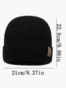 1pc Men's Winter Fleece Hat, Knitted Hat Resistant To -30°C, Thick Warm Knitted Hat, Mountaineering Cap, Windproof Cycling Warm Hat, Winter Warm Gift Autumn Outfits - Multicolor - View 5