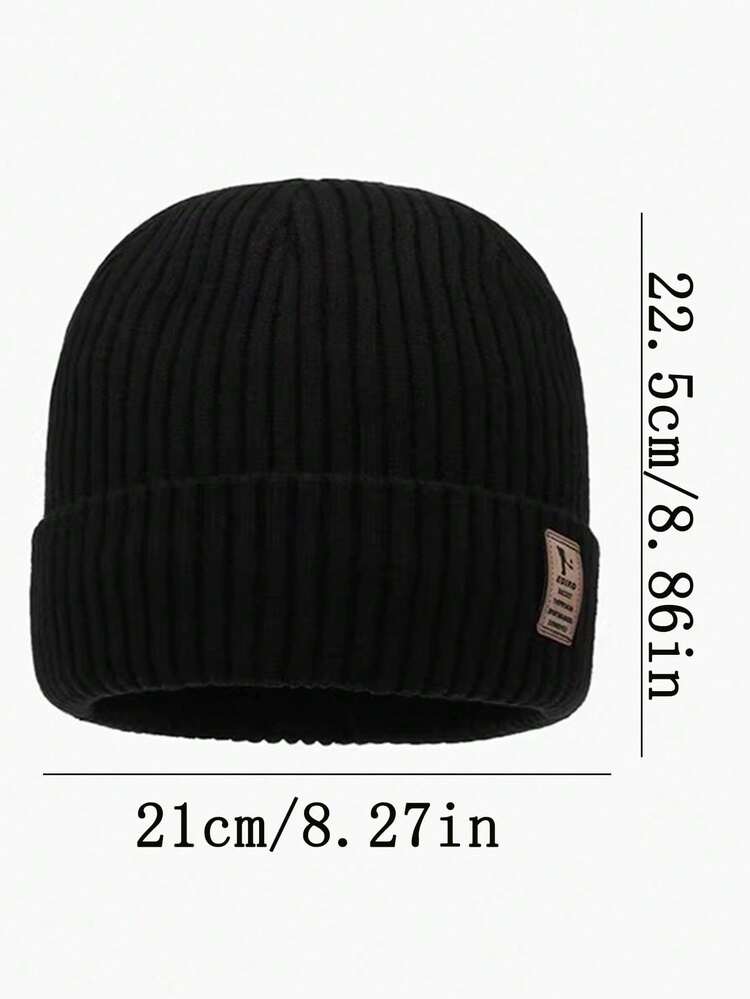 1pc Men's Winter Fleece Hat, Knitted Hat Resistant To -30°C, Thick Warm Knitted Hat, Mountaineering Cap, Windproof Cycling Warm Hat, Winter Warm Gift Autumn Outfits - Multicolor - View 5