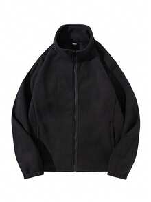 男士秋冬多功能拉链保暖三合一休闲户外防风夹克，带可拆卸内衬，适合徒步、远足、旅行和送礼，抓绒面料，滑雪适用