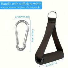 4pcs Heavy Duty Gym Workout Handles, Rubber Grip-Pulleys, Fitness Equipment, Resistance Band Handle Grips, Handles With Resistance Bands, Fitness Equipment Accessories, Home And Gym Workout Equipment Handle Set