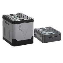 便携式折叠马桶带盖，多用途应急马桶，适用于自驾露营、划船、徒步旅行、户外旅行，不防水，无需用电，包含垃圾袋、手提袋、盒子、柜子、户外储物架、整理收纳盒、浴室用品、浴室工具 - 彩色 - 查看 13