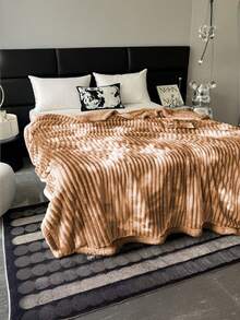 Frazada Aborregada Tie-Dye Confort Premium en Tres Tamaños: Individual, Matrimonial y Queen. Frazada Sherpa: Lujo y Comodidad para Tu Cama. Estilo y Calidez con la Nueva Frazada Aborregada - Beis - Ver 2