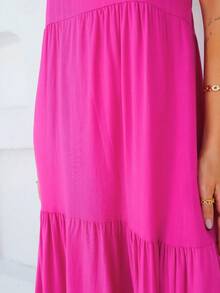Women Dresses - 玫紅色 - 查看 5
