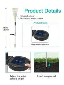 Luci a energia solare LED a forma di fuochi d'artificio per esterni, 200/180/120/90/60 IP65, luci da giardino a fiore con 8 modalità di illuminazione - luci decorative a forma di fatina per cortile, patio e vialetto - decorazione natalizia multicolore
