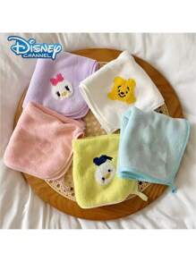 Disney 5pcs/1pc, Disney Cartoon Theme Square Towel Gift Box Set, Mickey Soft Coral Fleece Towel, Hand Wash, Highly Absorbent, Knitted Fabric, Suitable For Bathroom Home, Minnie Face Towel And Hand Towel, Suitable For Various Festivals, Birthday Gifts Back To School Dish Cloths Kitchen Towel