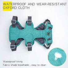 HP294 中大型犬防逃脱安全带，无拉手可调节宠物背心，带前后夹，适合散步训练