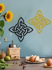 Vintage Celtic Witch Knot Metal Wall Art - Iron Decor For Kitchen, Coffee Area, Living Room & Office, Rustic Wall Decor|Decorative Metal Art| Metal Artwork, Metal Wall Art Decor, For Halloween