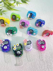 12个装全新手指计数器，4层激光钻石花朵计数器，全覆盖花朵计数器，计数和装饰二合一功能 - 彩色 - 查看 4