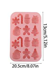 1 件圣诞树圣诞老人雪人硅胶模具巧克力，多功能烘焙和甜点模具，适用于 DIY 糕点、慕斯等 - 非常适合圣诞节 DIY 模具、圣诞装饰礼物圣诞节圣诞装饰品圣诞睡衣圣诞礼物圣诞装饰 - 彩色 - 查看 5