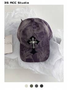 Mũ lưỡi trai Snapback họa tiết đầu lâu và chữ thập nhuộm tie-dye, mũ bóng chày vành dài kiểu hip hop rằn ri bạc màu, mũ lưỡi trai Snapback in họa tiết da báo đường phố cổ điển chữ Mỹ, mũ cá tính đa năng cho mùa hè, che nắng bảo vệ khuôn mặt. - nhiều màu - Xem 19