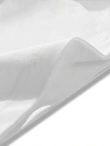 Pearl Heart Design White T-Shirt With Elegant Pearl Pattern For Casual Wear - 白色 - 查看 4