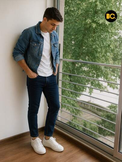 Big City Pantalon Jeans Moderno De Corte Ajustado Moda Para Hombre