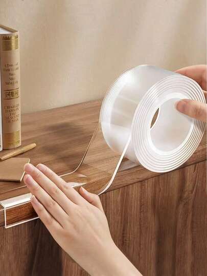 1 cuộn băng keo acrylic trong suốt đa năng dài 5m, chống thấm nước, chống cháy, dùng trong nhà bếp.
