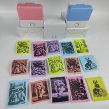 Mini Thermal Label Printer, Comes With 5 Rolls Of Paper, Portable Wireless Inkless Printer, Compact Pocket Printer, Suitable For Images, Photos, Journals, DIY - X6 Pink + 5 Rolls Of Colored Stickers - View 13
