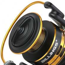 BILLINGS Spinning Fishing Reel For Saltwater Freshwater,1000-7000 Series Spinning Reel,Fold Rocker Left/Right Interchangeable,10KG Max Drag,Metal Spool,5.2:1 Gear Ratio