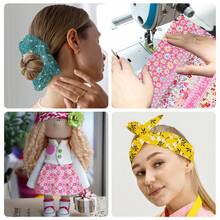 40pcs 2.55 Inch Quilting Fabric, Yellow Floral Cotton Scrapbooking Cloth, Precut Patchwork Roll For Craft Sewing DIY Crafts, Used For Crafts Blanket Rug Upholstery And Purse Making - 黃色 - 查看 6