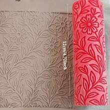 Polymer Clay & Ceramic Texture Rolling Pin, Daisy Meadow Embossing Rolling Pin, Daisy Field - Relief, Embossed Ceramic Texture Roller For Jewelry Making, Compatible With Polymer Clay Texture Sheets And Polymer Clay Cutters - Multicolor - View 5