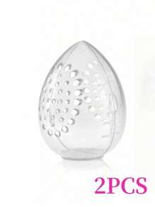 1/2PCS Beauty Sponge Makeup Storage Egg Powder Puff Cosmetic Egg-Shaped Transparent Frame Puff Dry Box Makeup Accessories,For Holiday Beach, Bathroom Collection, Bedroom Collection, Large Capacity - Multicolor - View 17