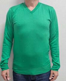 Men's Cold Weather Sweater | Men's Knit Sweater | Winter Knit Wool Pullover Long Sleeve V-Neck Men's Knit Sweater V-Neck Long Sleeve Fitted Basic Comfortable | Men's Knit Sweater With V-Neck Ribbed Casual Elegant | Men's Fine Knit Pullover Long Sleeve V-Neck Basic Various Colors | Men's Knit Sweater V-Neck Casual Style Comfortable For Everyday - 綠色杯 - 查看 7