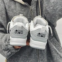 男鞋2025春秋季新款复古休闲运动鞋夏季防滑厚底运动鞋 - 淺灰色 - 查看 4