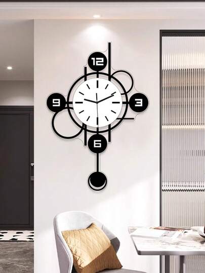 Pc, Moderne Large Scale Home Wand Clock, Acrylic Material, Swing Function, Silent No Ticking, Living Room, Bedroom, Kitchen Office ation. Birthday s, Ho warming s. Room