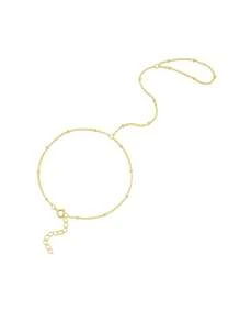 1 件精致多花手链手链 925 纯银手链女士经典简约礼物婚礼派对精美珠宝 - 金色 - 查看 11