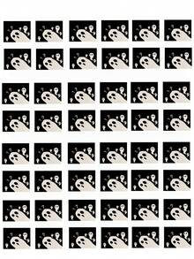 1pc/4pcs/6pcs/48pcs Halloween Ghost Pattern Placemats, Seasonal Halloween Placemats, Modern Style Linen-Like Material, Indoor Outdoor Halloween Party Decor, Halloween Home Decoration, Suitable For Kitchen Decor And Halloween Event Decoration