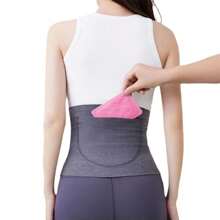 Self-Heating High Quality With Pockets Warm Waistband Elasticity Waist Support Belt Lower Back Lumbar Back Brace - Multicolor - View 5