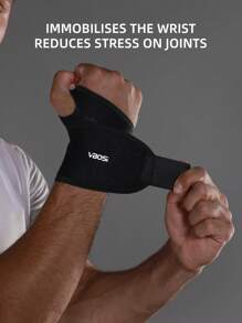 VBOSI 1 Piece Women Men Adjustable Neoprene Wrist Support Wraps With Breathable Holes