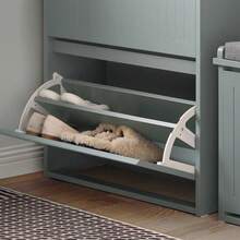 SoBuy Shoe Cabinet FSR165-W - 灰色 - 查看 8