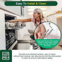 Mezclador de mano batidora para KitchenAid y batidora de masa para KitchenAid mezclador de mano accesorio de batidora KHMPW de acero inoxidable para batidora de huevos/batidora para accesorios de - Albaricoque - Ver 7