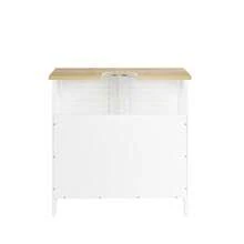 SoBuy Bathroom Base Cabinet FRG237-WN - 白色+卡其色 - 查看 2