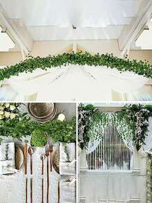 Ivy Vines 1pc/2pcs 200cm Suitable For Furniture Decoration, Autumn Decoration, Thanksgiving, Stair Door And Window Decoration, Four Seasons Decoration, DIY Decoration,Wedding Decoration